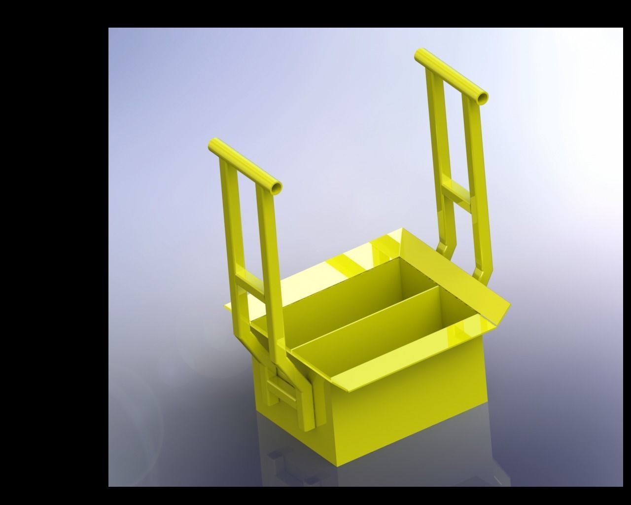 Small Concrete Block Machine 3D model_4