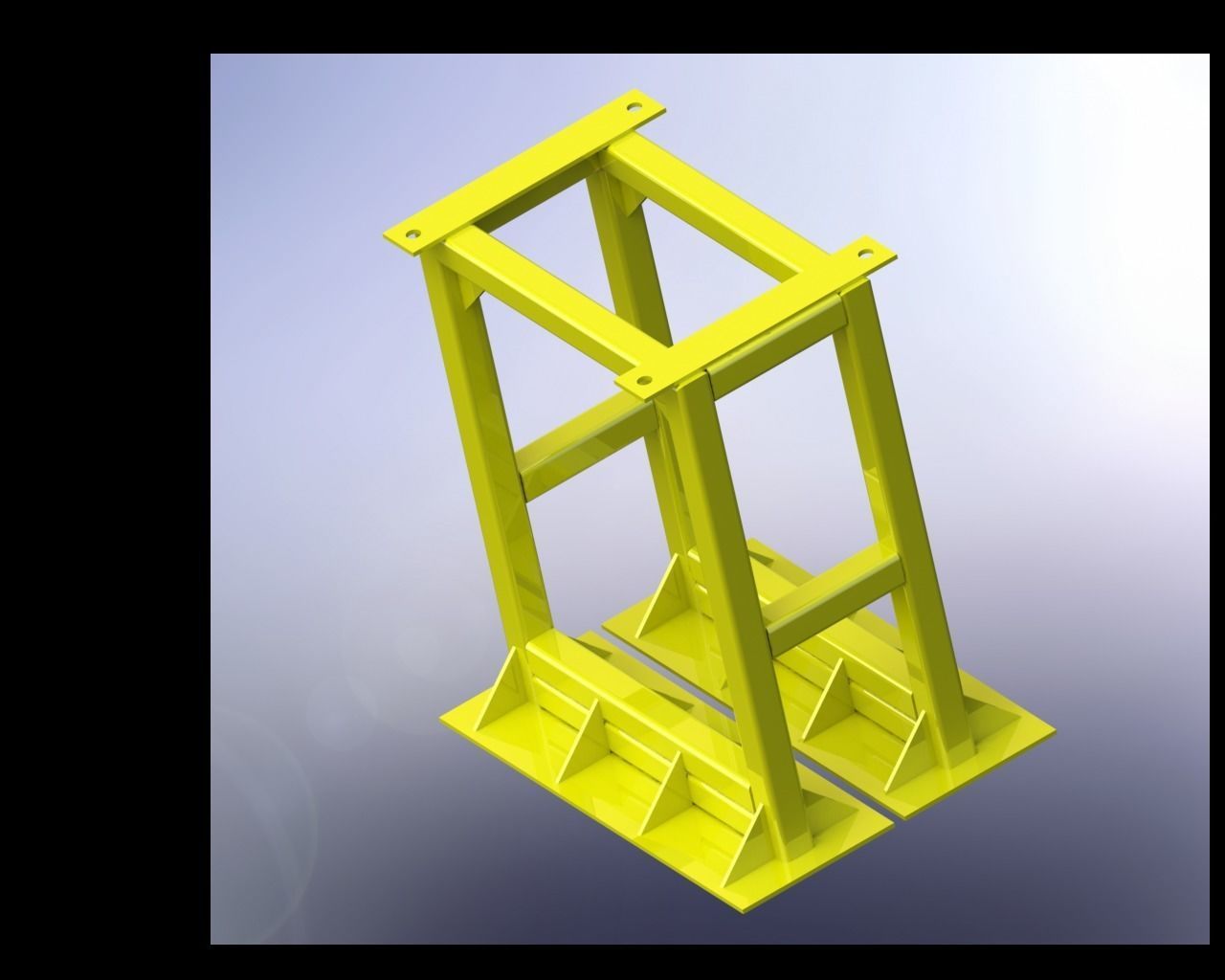 Small Concrete Block Machine 3D model_3