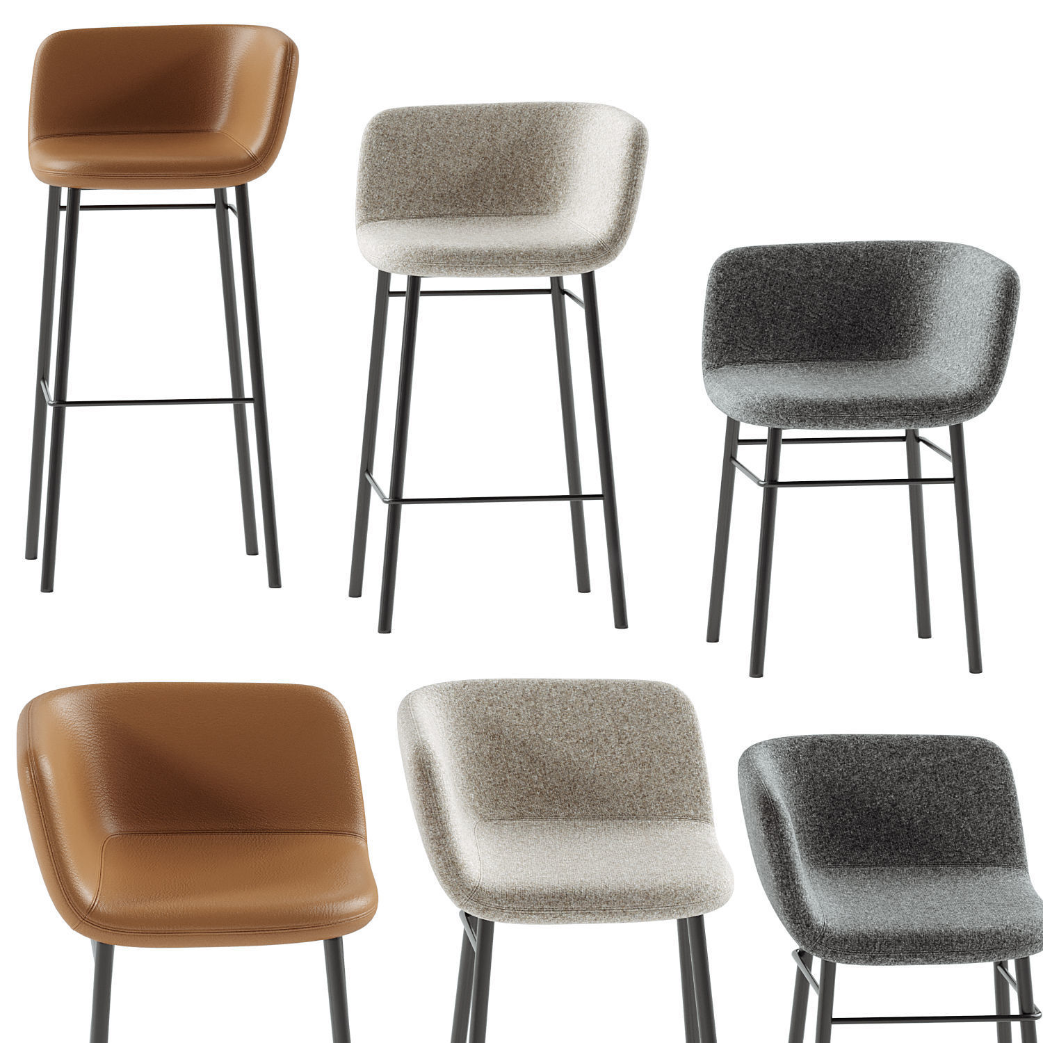 Xoko Barstool 3D model_3