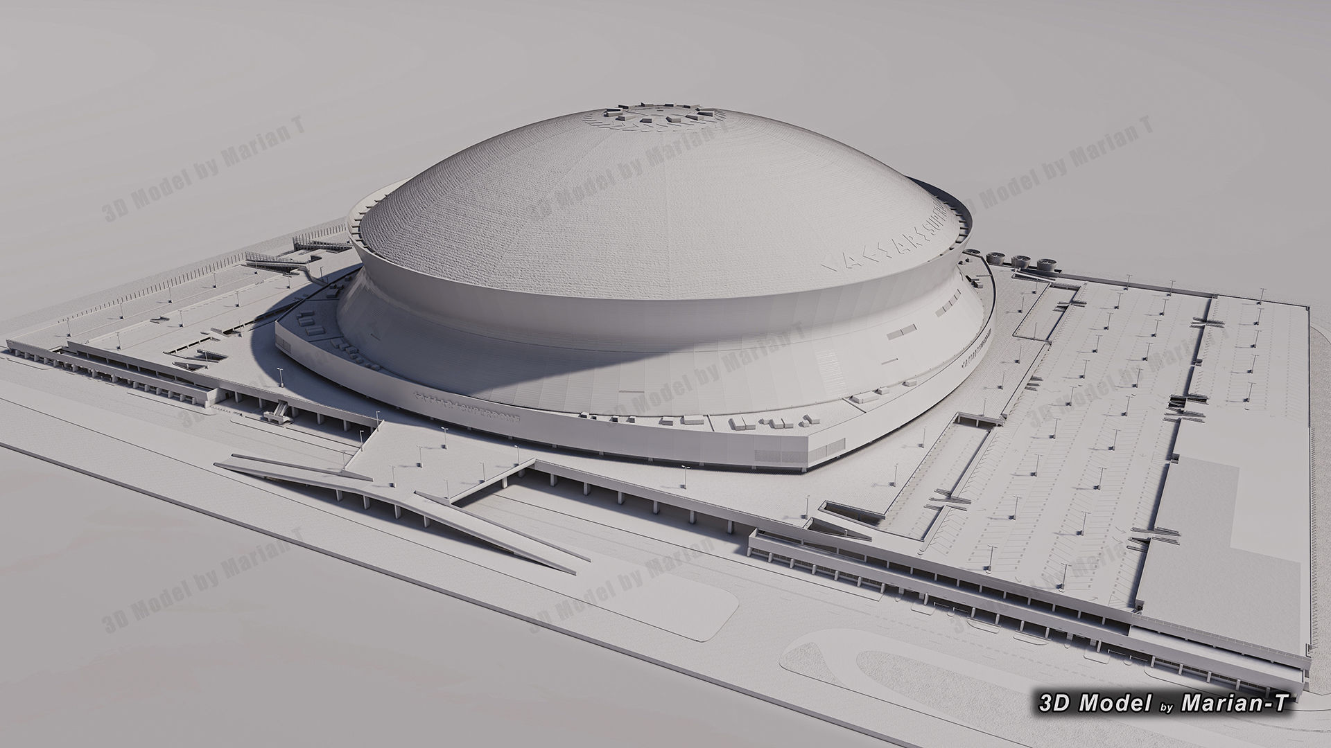 Caesars Superdome - New Orleans USA Low-poly 3D model_81