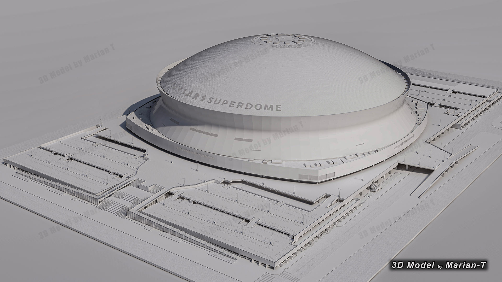 Caesars Superdome - New Orleans USA Low-poly 3D model_54