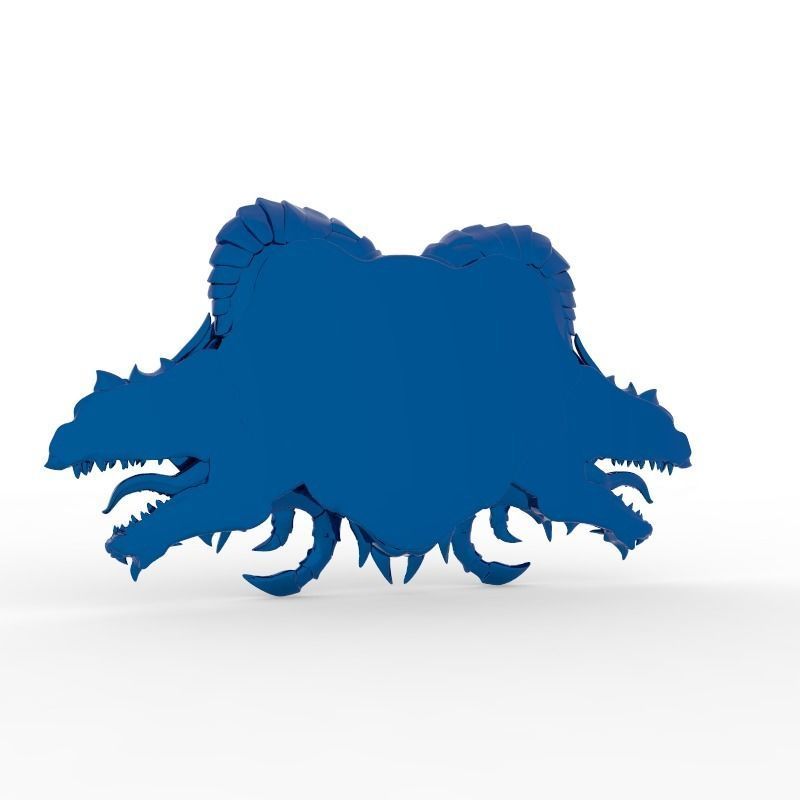 3D Model STL File for CNC Router Laser 3D Printer Dragon Skull 3D print model_4