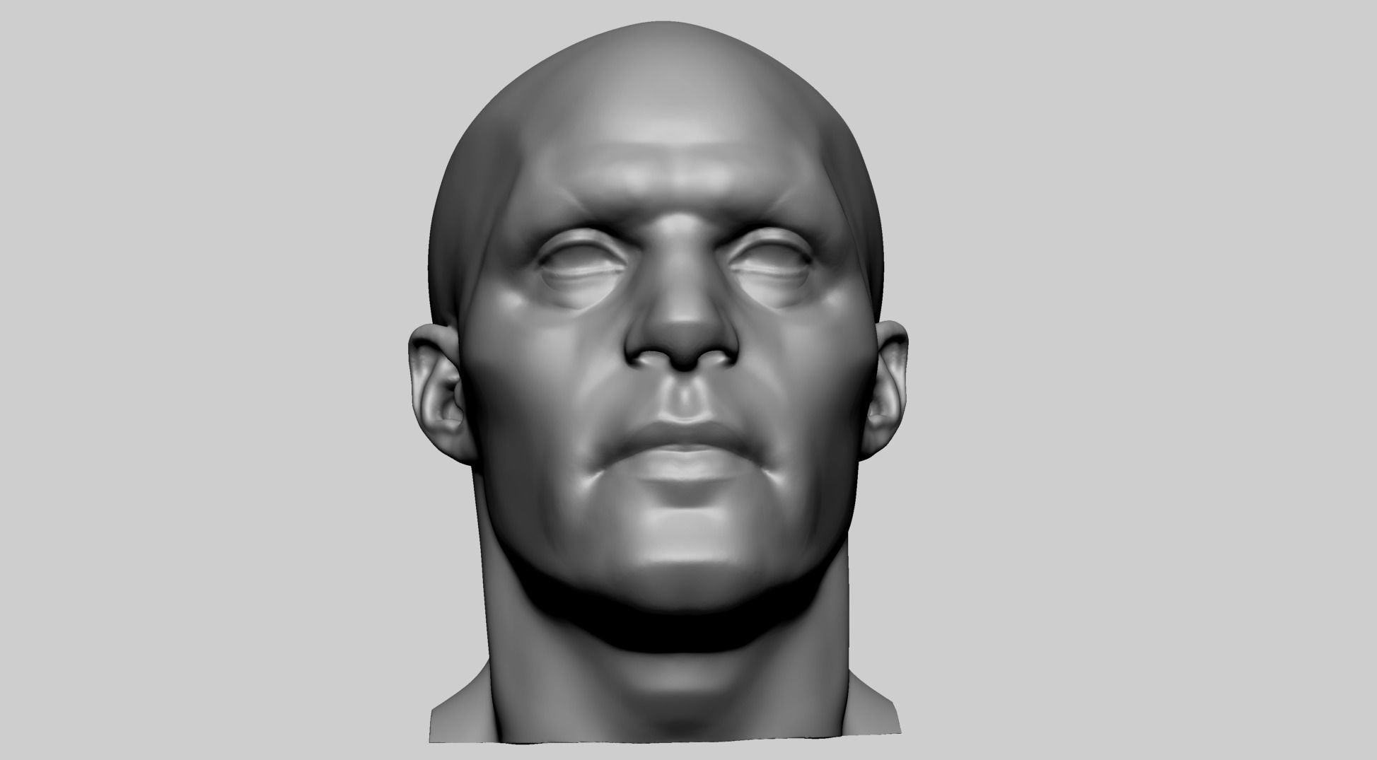 Male Head N 3D print model_8