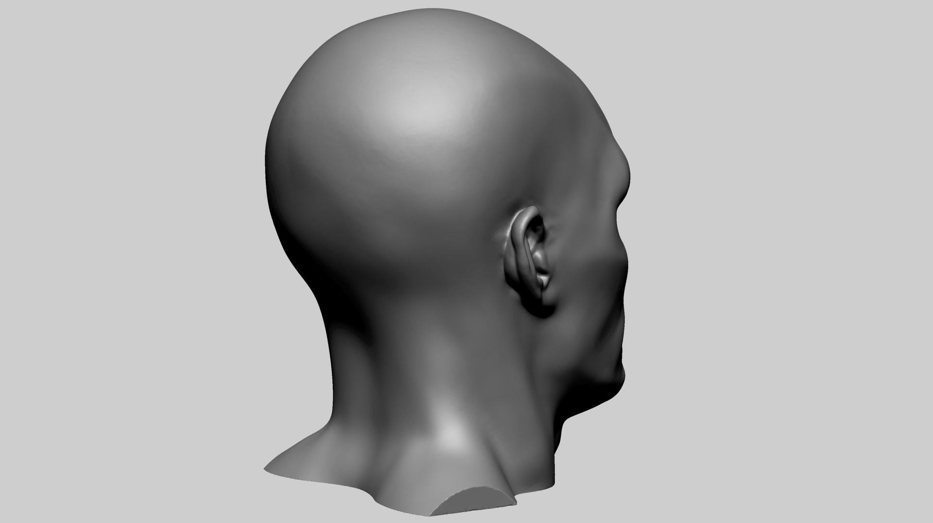 Male Head N 3D print model_4