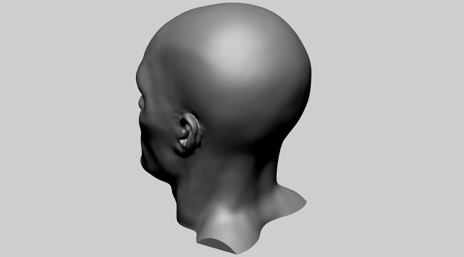 Male Head N 3D print model_6