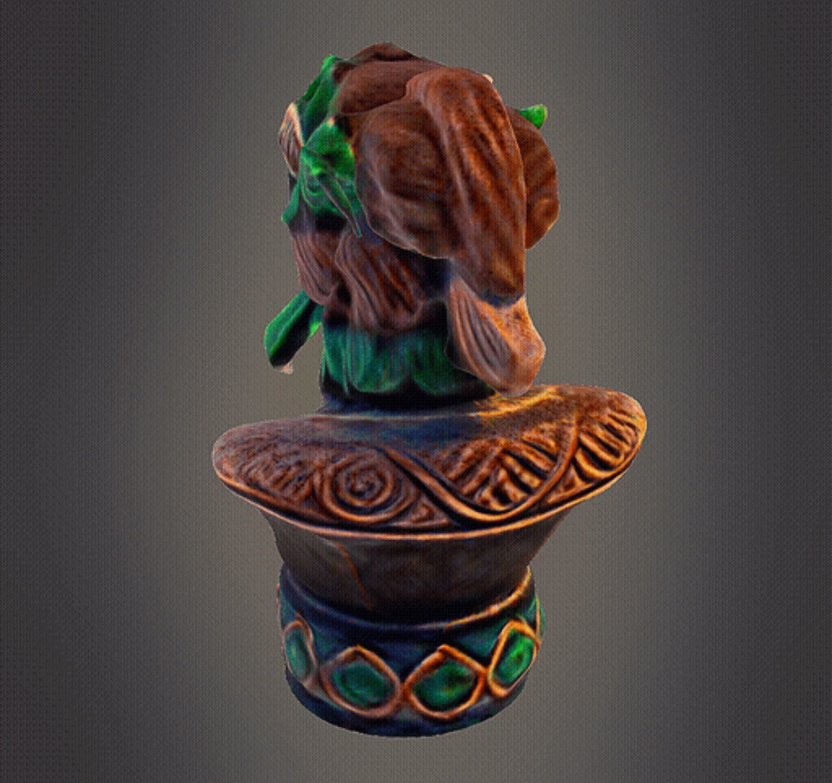 Tiki bust 3D print model_3