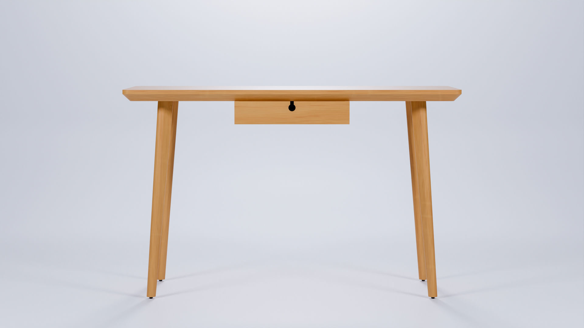 Ikea Lisabo wooden table desk Low-poly 3D model_4