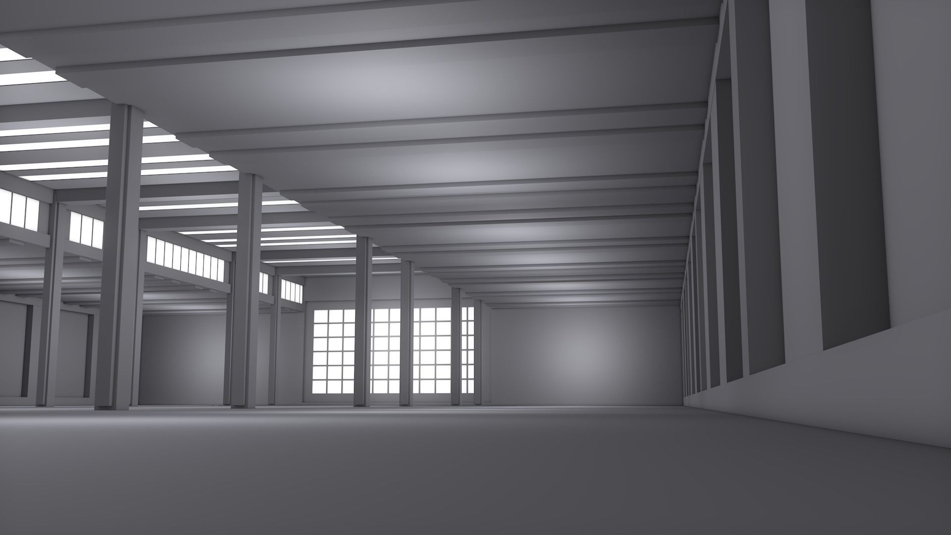 Basement Interior Low-poly 3D model_7