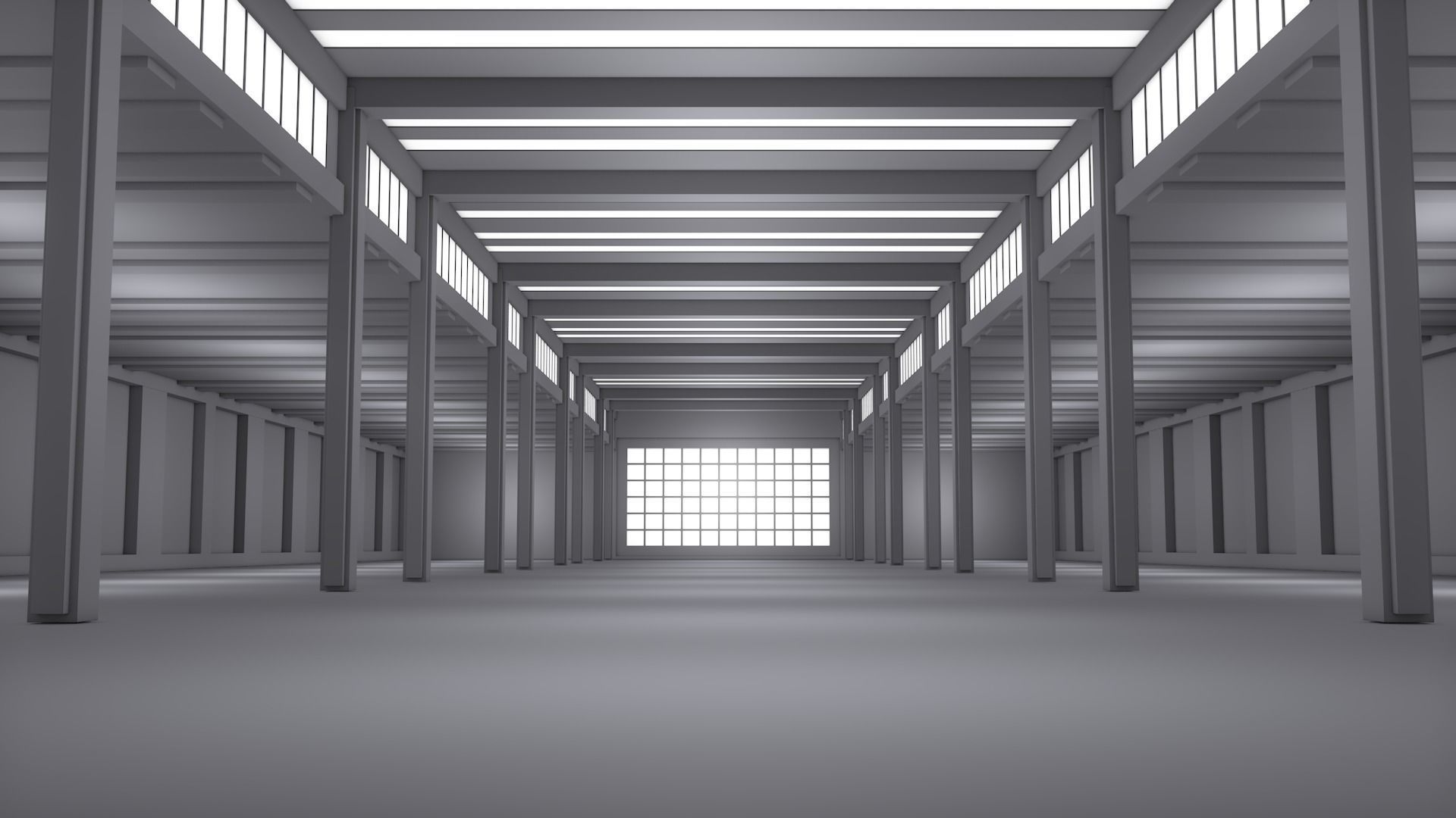 Basement Interior Low-poly 3D model_2