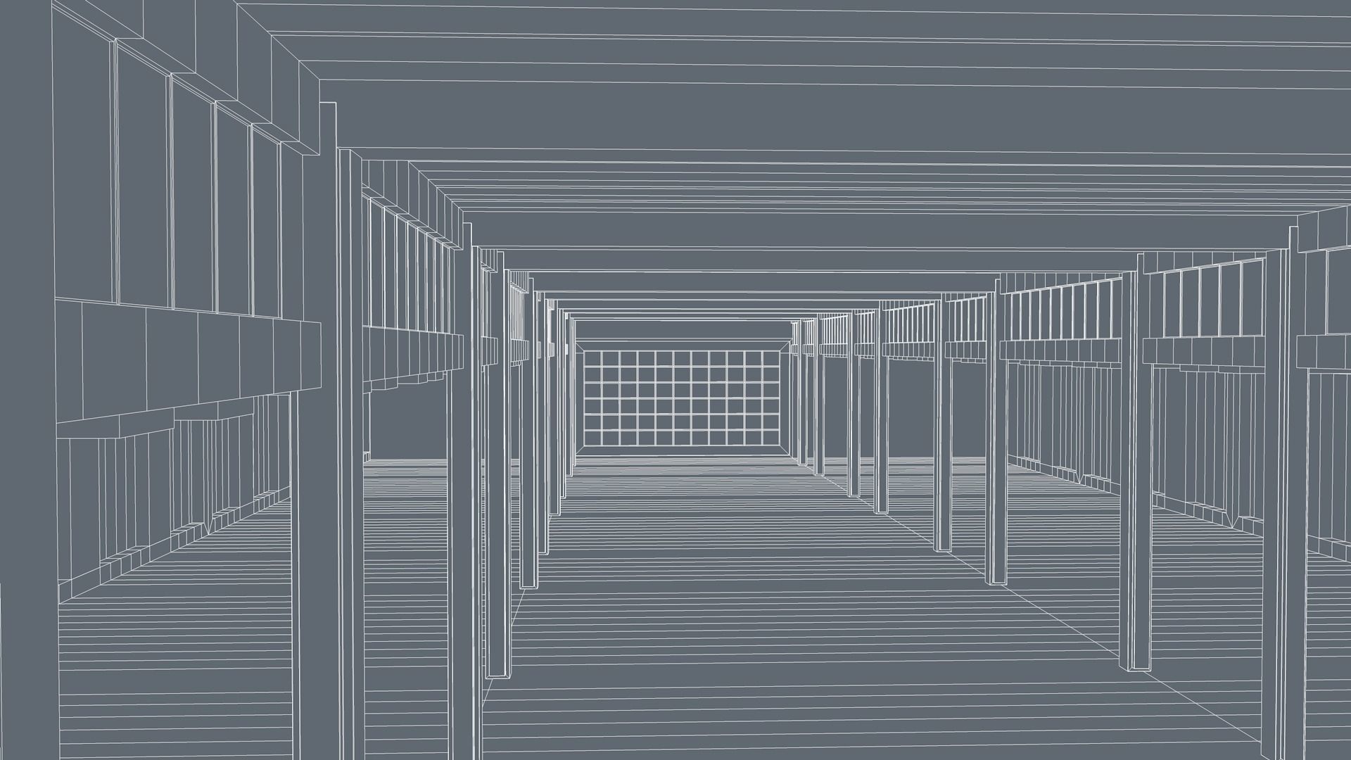 Basement Interior Low-poly 3D model_12