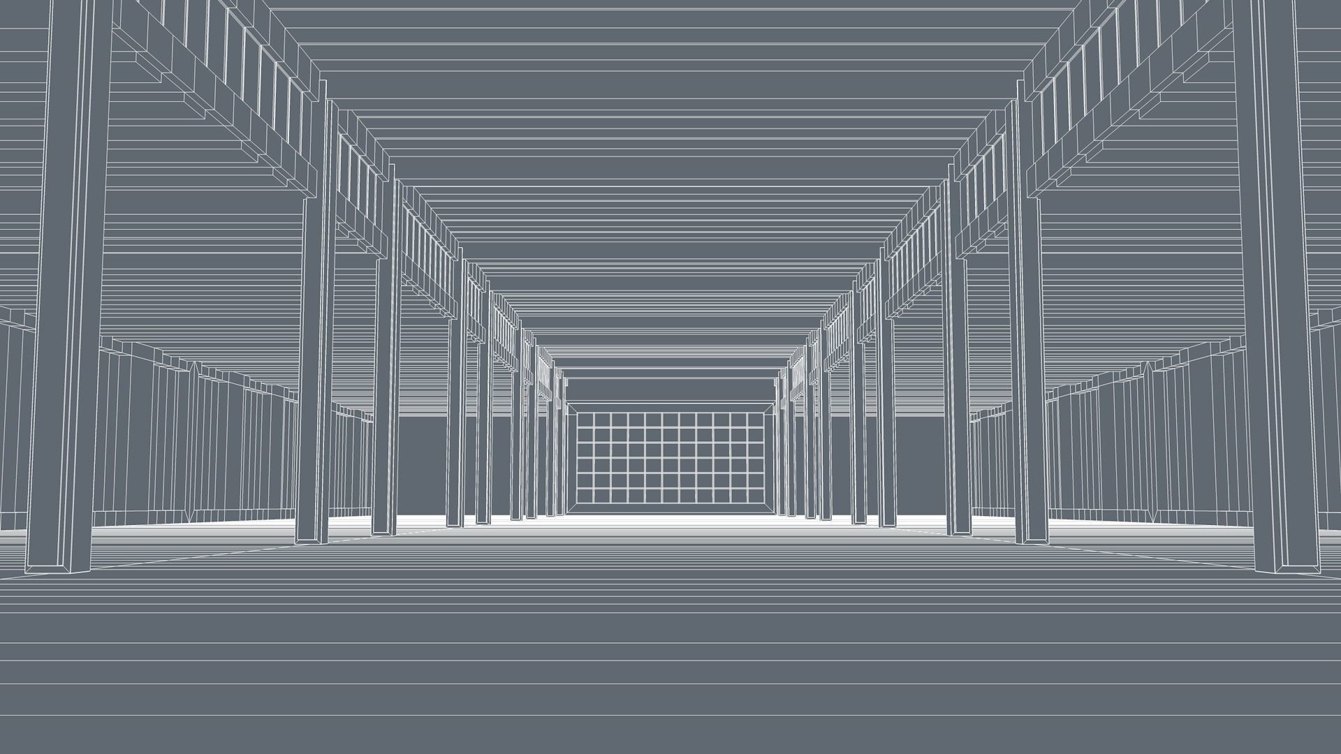 Basement Interior Low-poly 3D model_10