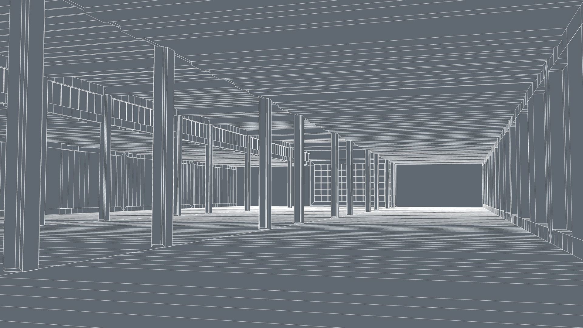 Basement Interior Low-poly 3D model_11