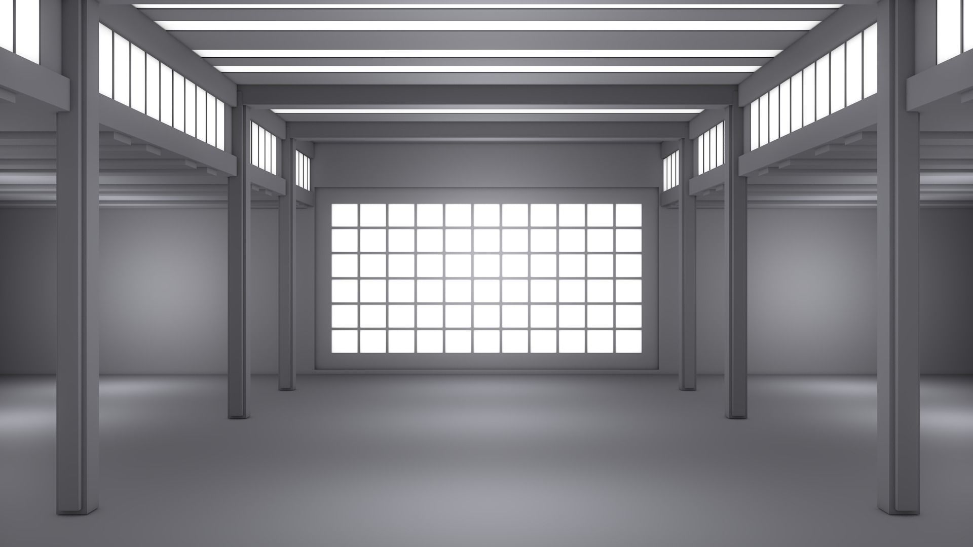 Basement Interior Low-poly 3D model_5