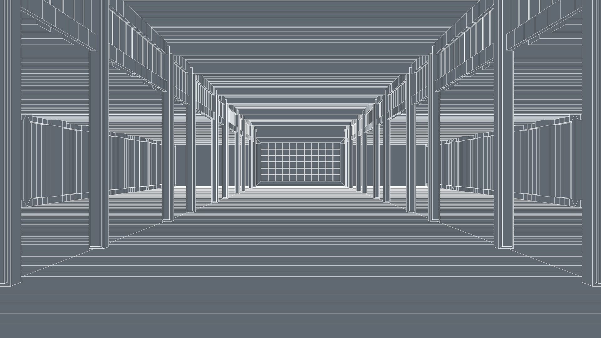 Basement Interior Low-poly 3D model_8