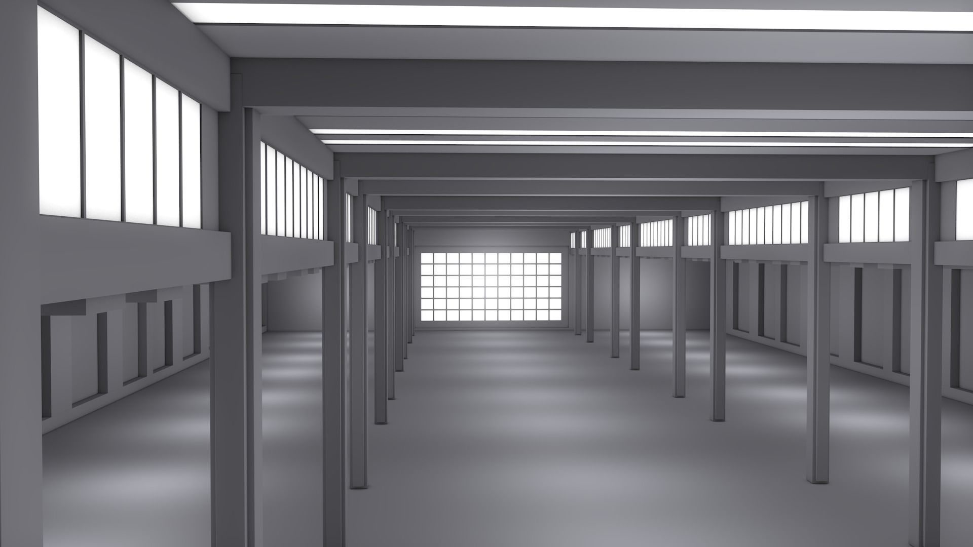 Basement Interior Low-poly 3D model_4