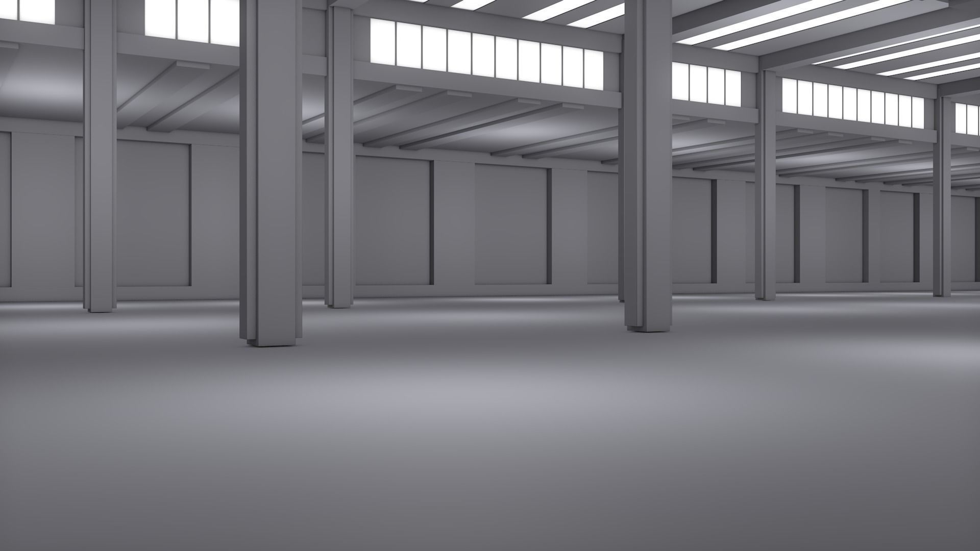 Basement Interior Low-poly 3D model_6