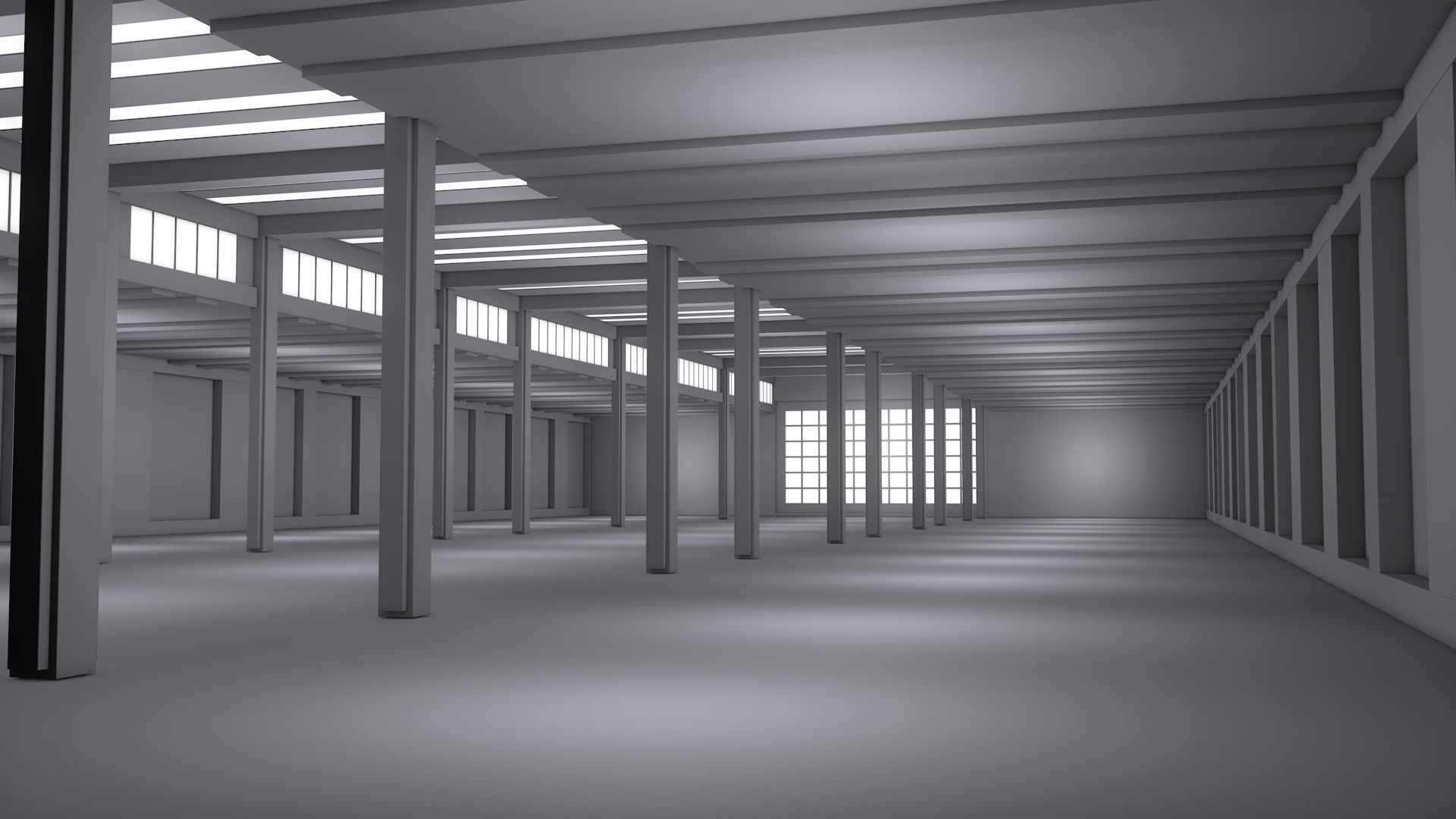 Basement Interior Low-poly 3D model_3