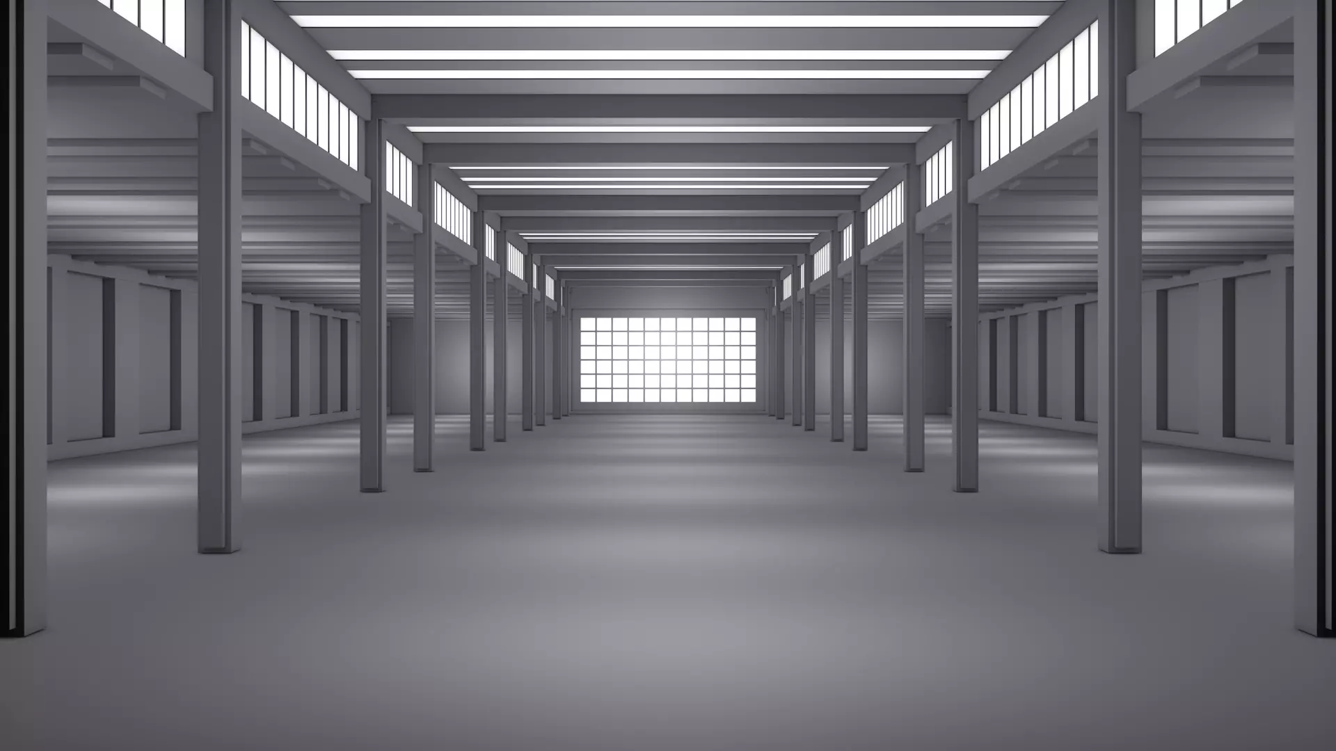 Basement Interior Low-poly 3D model_0