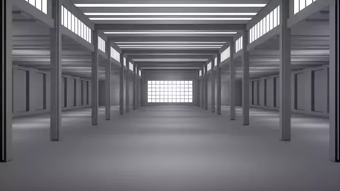 Basement Interior Low-poly 3D model