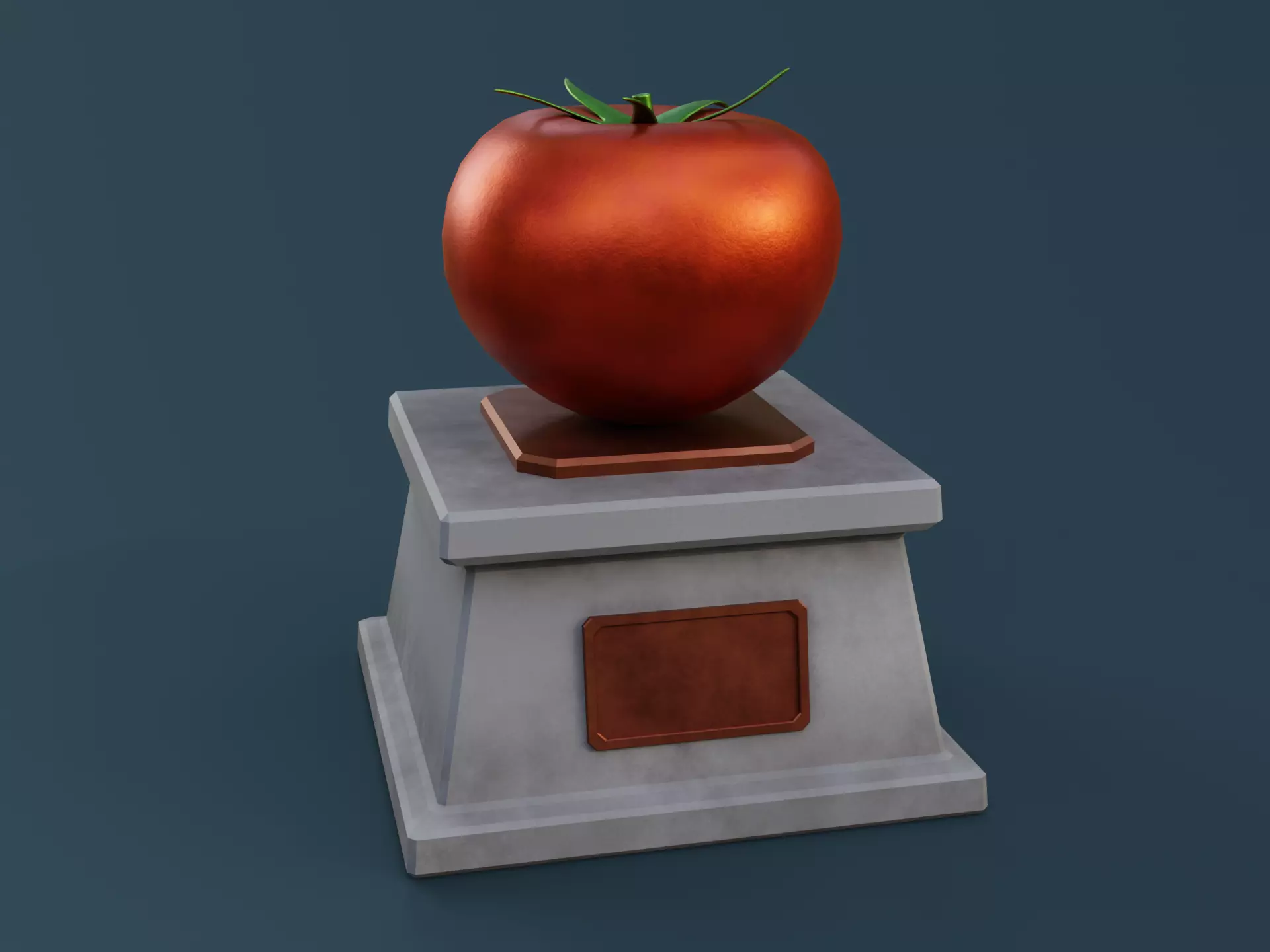 Tomato Monument Low-poly 3D model