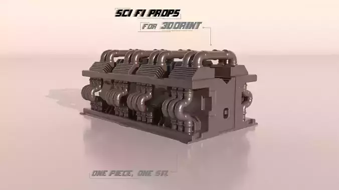 SCI-FI PROPS for 3Dprint 3D print model