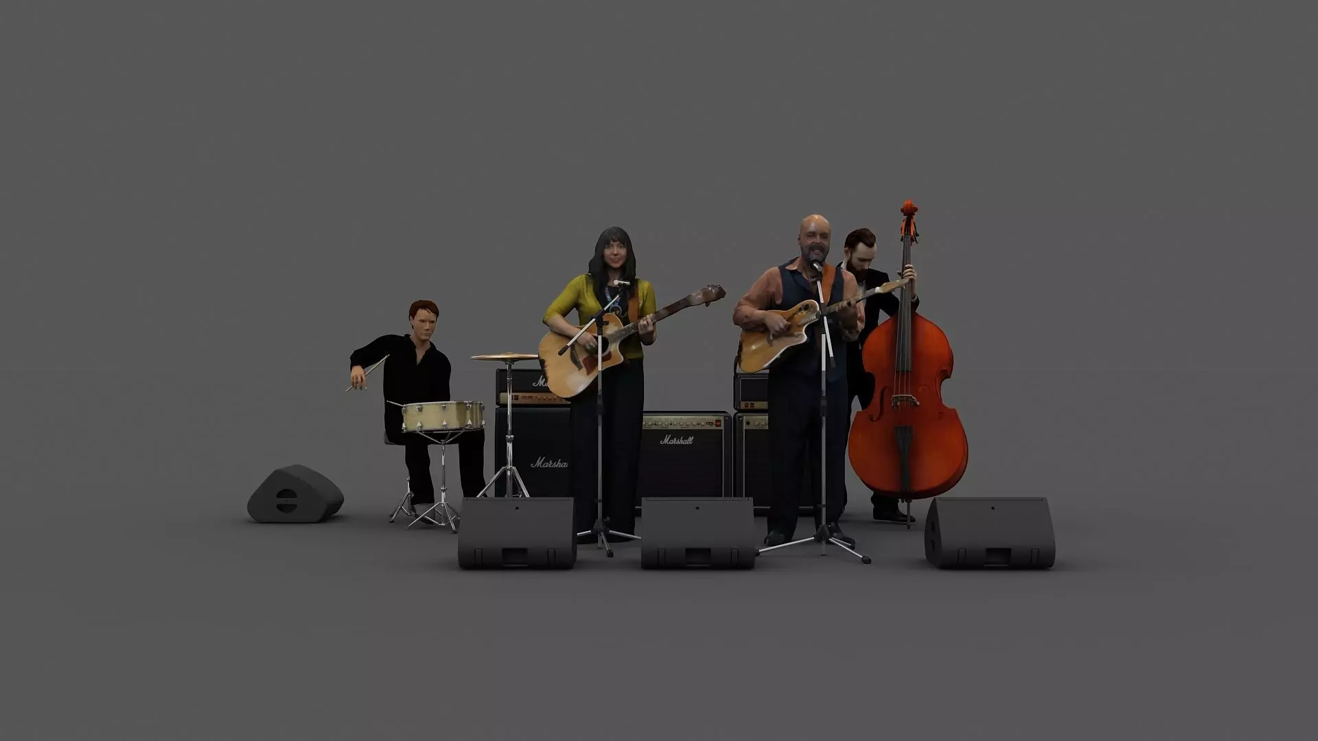 ACCOUSTIC BAND 3D Model 3D model