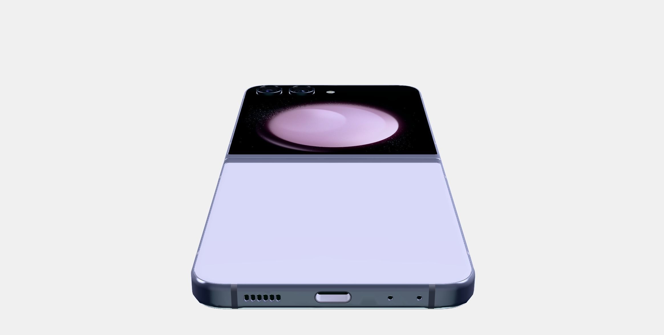 Samsung Galaxy ZFlip Lavender 3D model_8