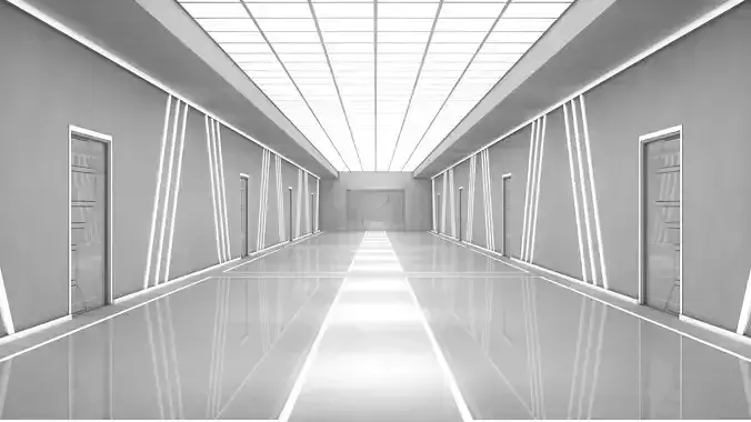 Modern Apartment Corridor