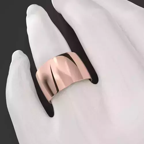  WEDDING comfort ring 13mm Printable jewelry STL 7 US sizes