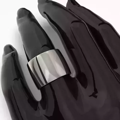 Printable jewelry comfort WEDDING ring 15mm STL 7 US sizes