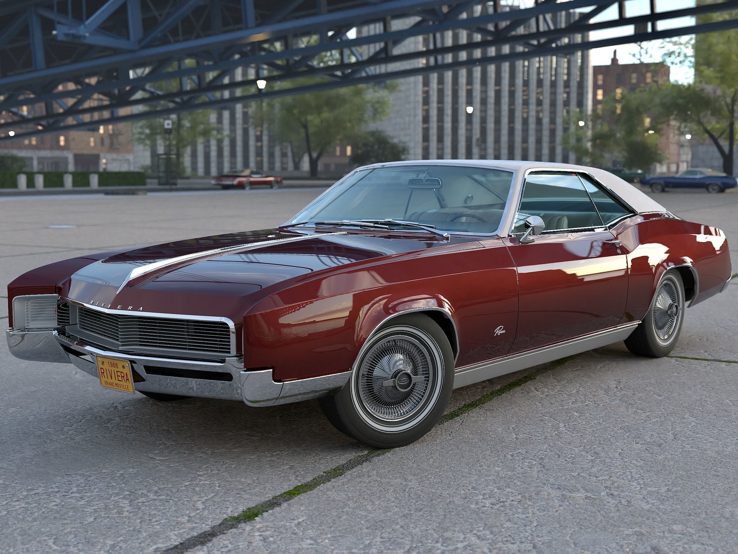 Buick Riviera 1966 3D model_5