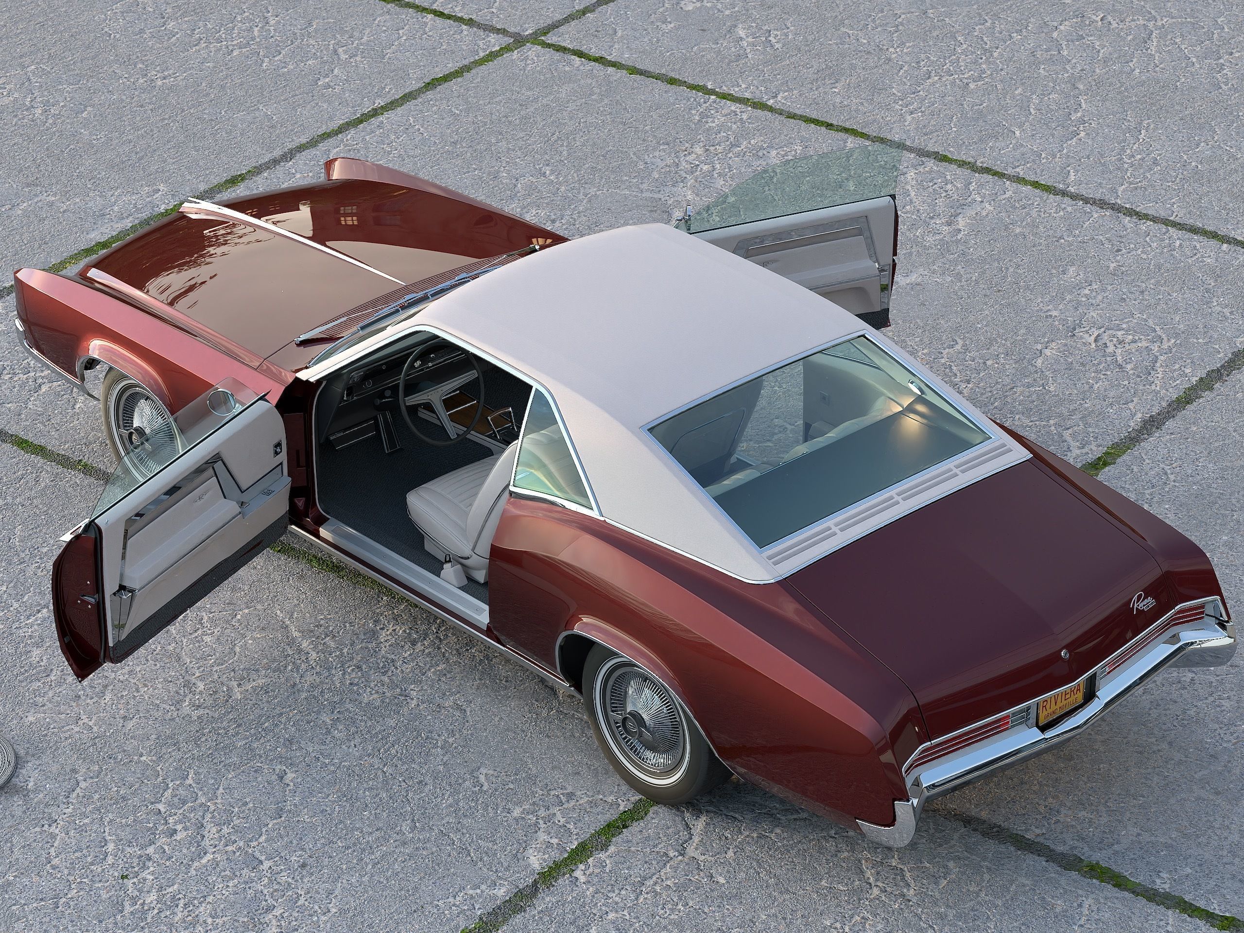 Buick Riviera 1966 3D model_6