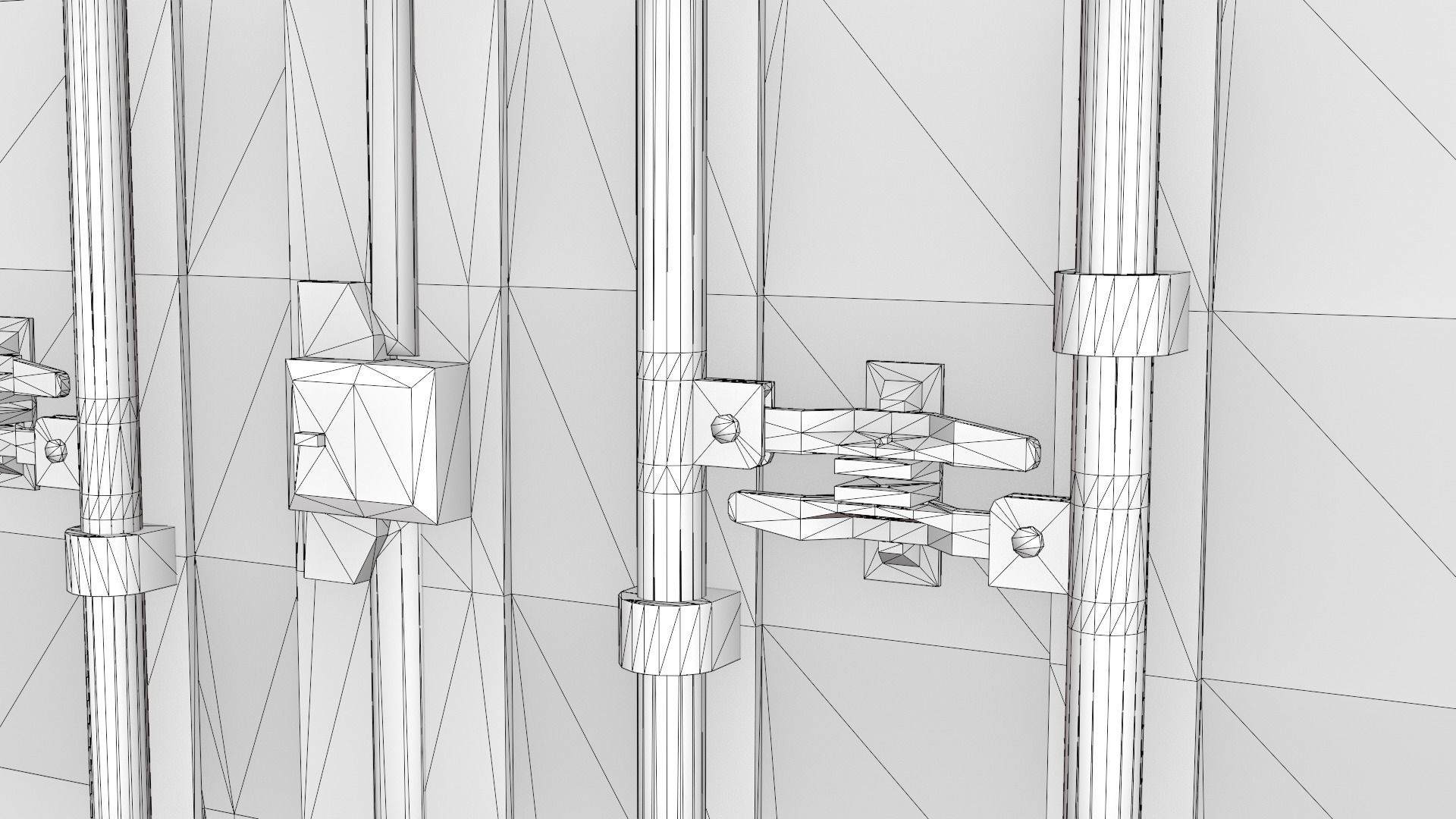 Stylized Cargo Shipping Container Low-poly 3D model_35