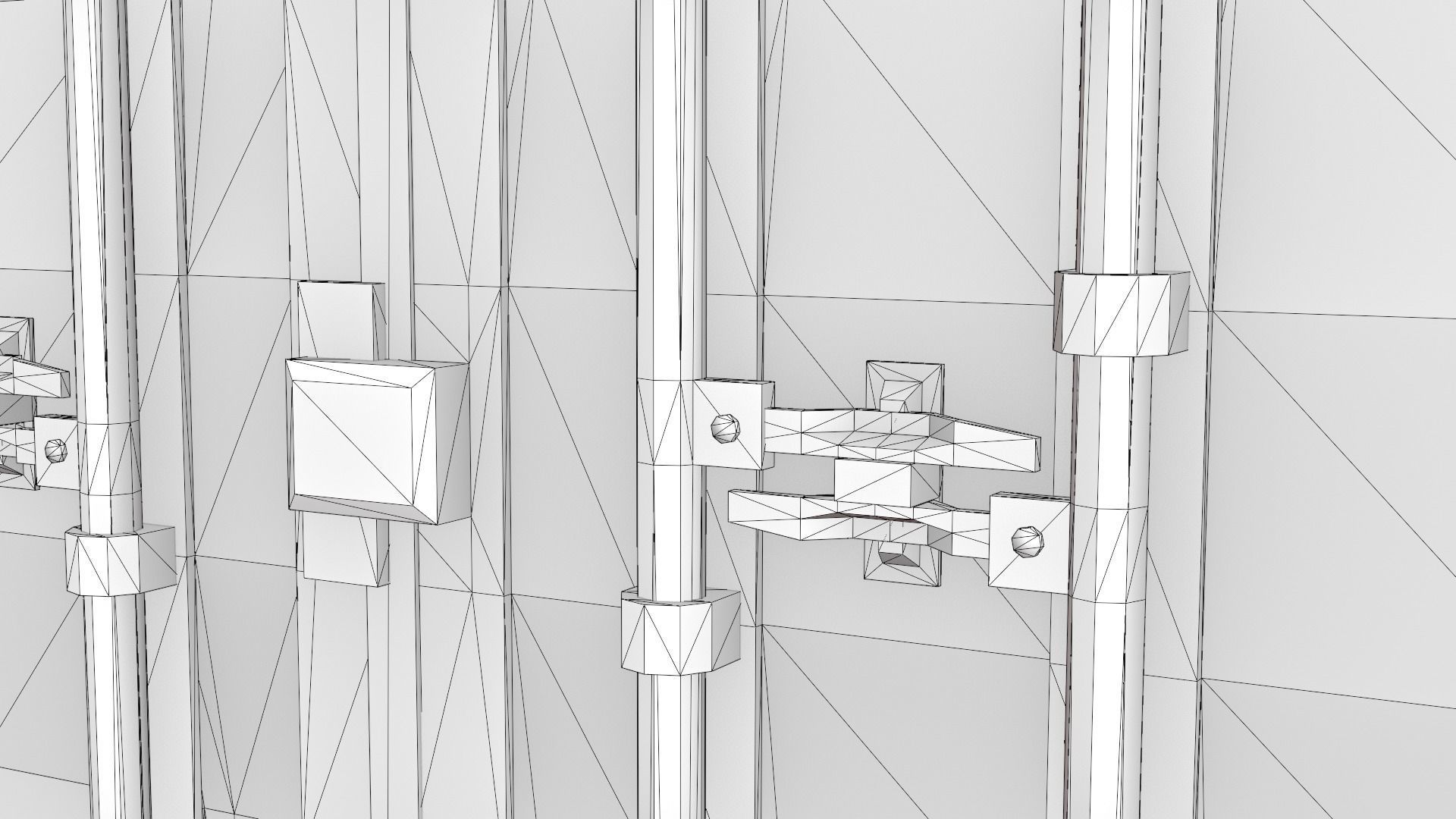 Stylized Cargo Shipping Container Low-poly 3D model_33