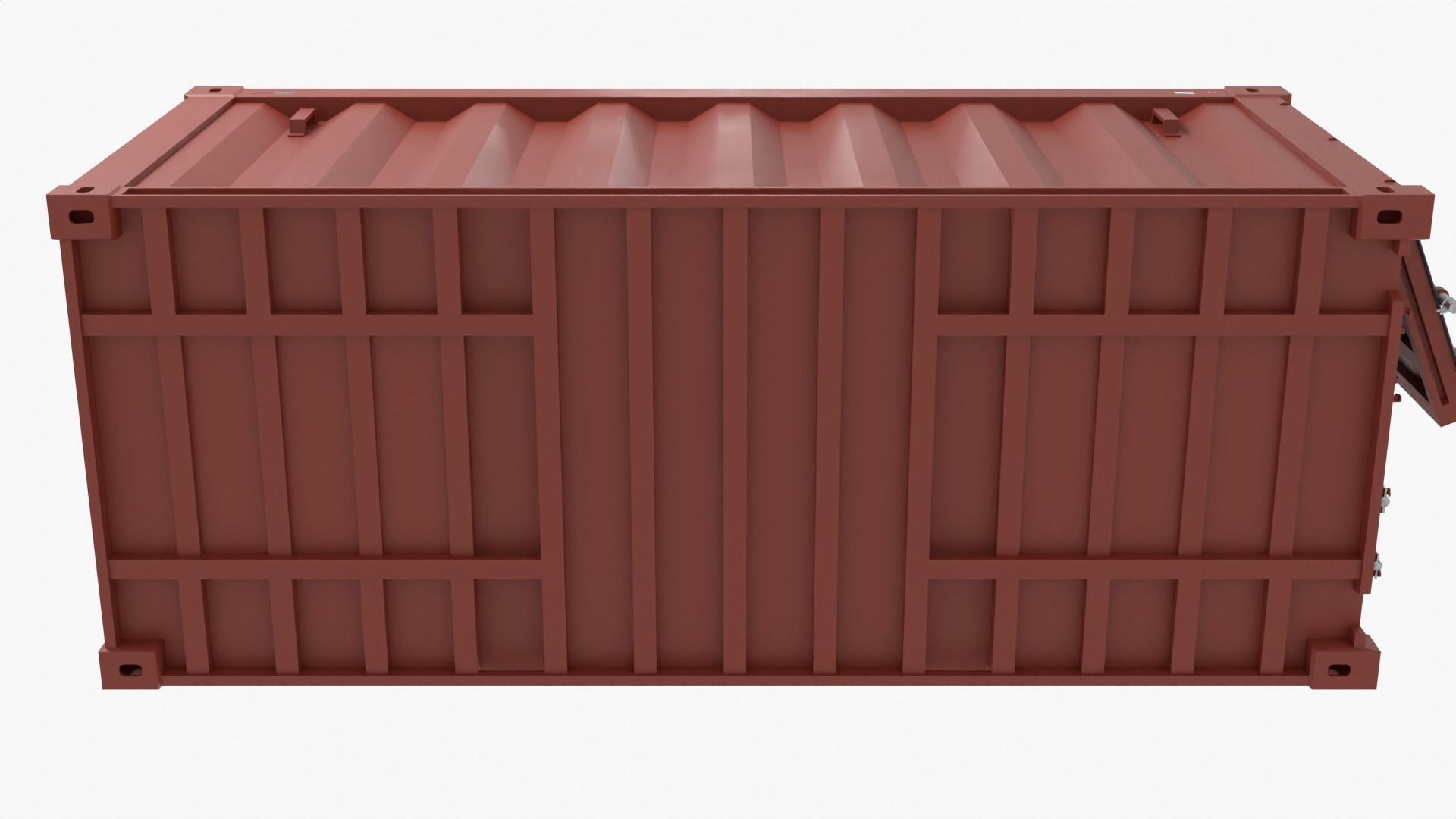 Stylized Cargo Shipping Container Low-poly 3D model_8