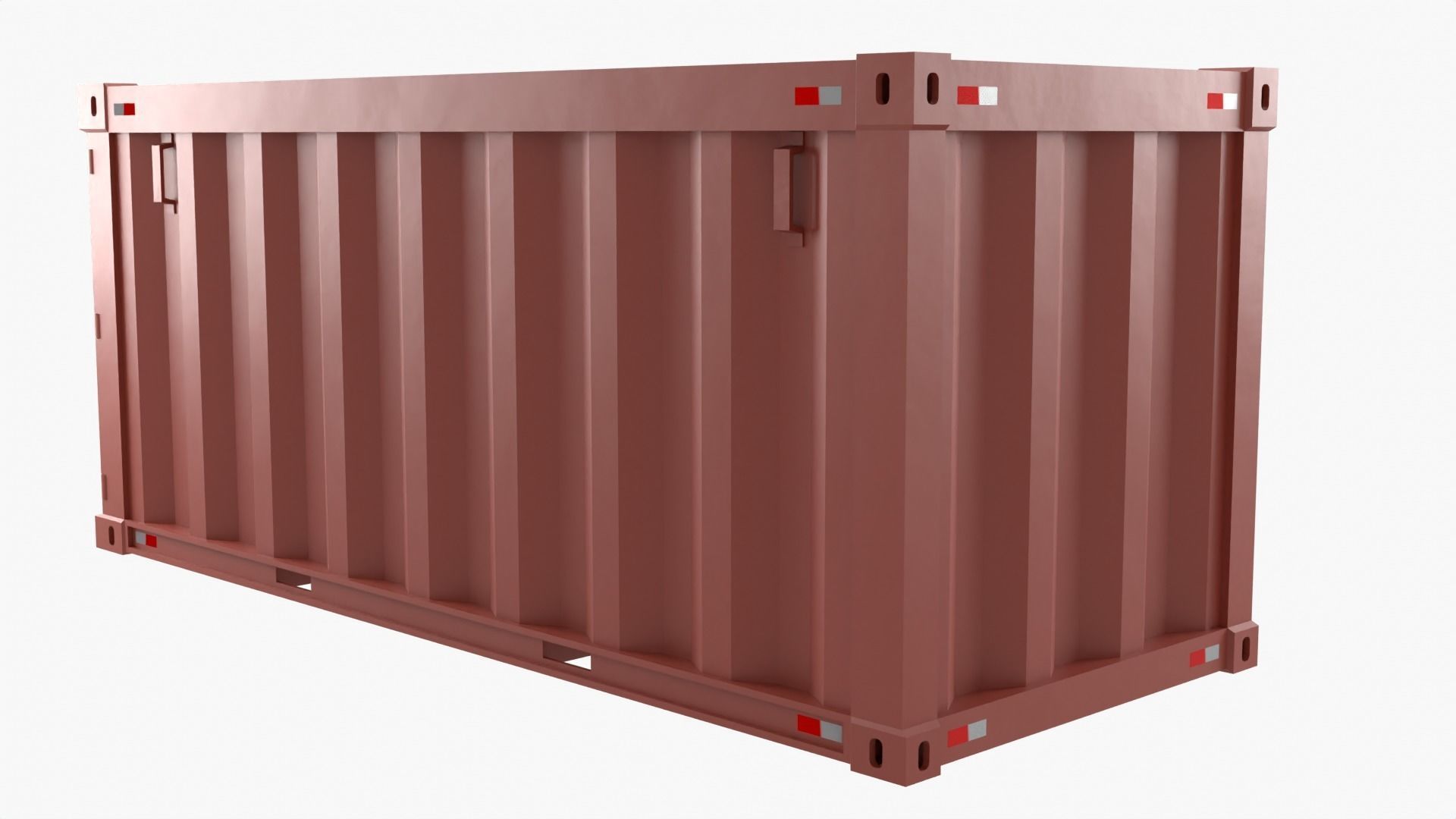 Stylized Cargo Shipping Container Low-poly 3D model_27