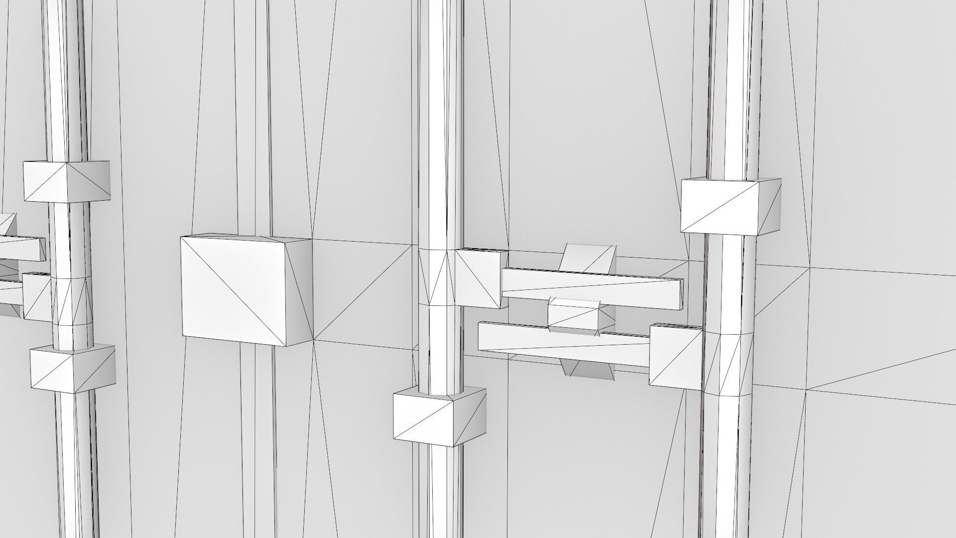 Stylized Cargo Shipping Container Low-poly 3D model_34