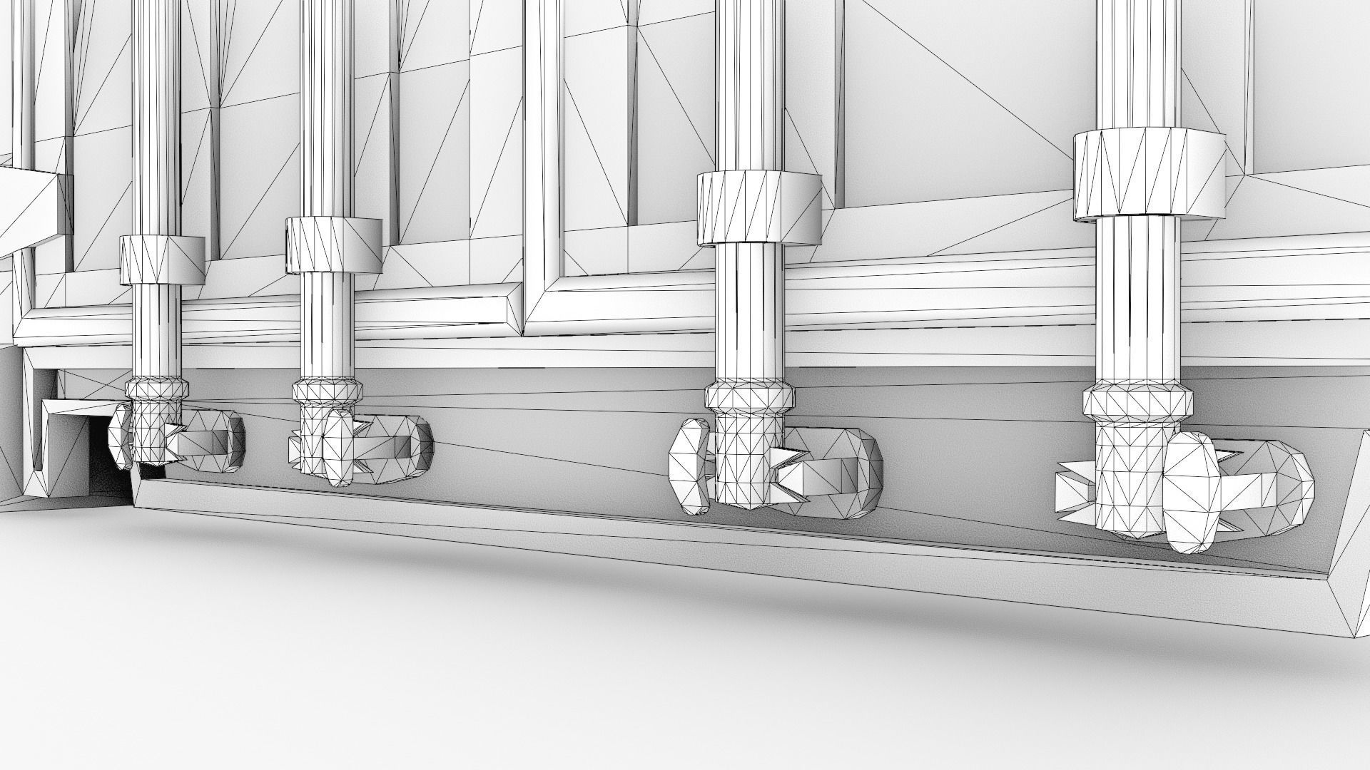 Stylized Cargo Shipping Container Low-poly 3D model_39