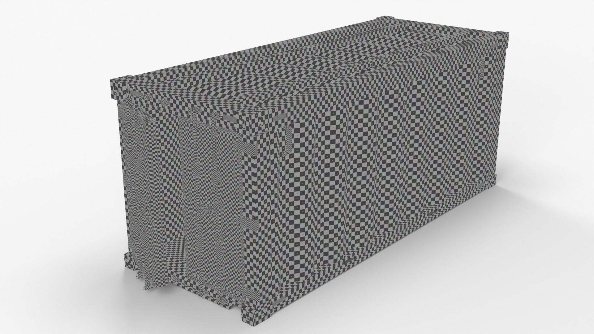 Stylized Cargo Shipping Container Low-poly 3D model_21