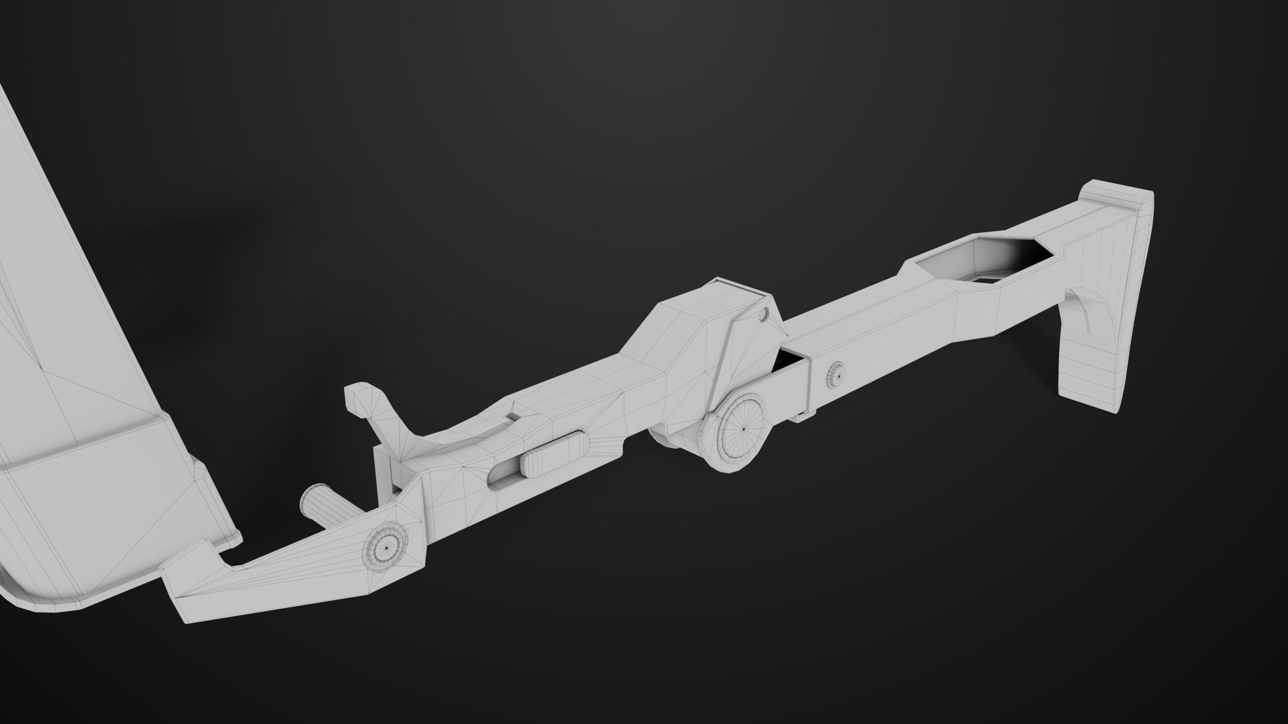 Pistol 08 Silver Generic All PBR UE Textures Included Low-poly 3D model_73