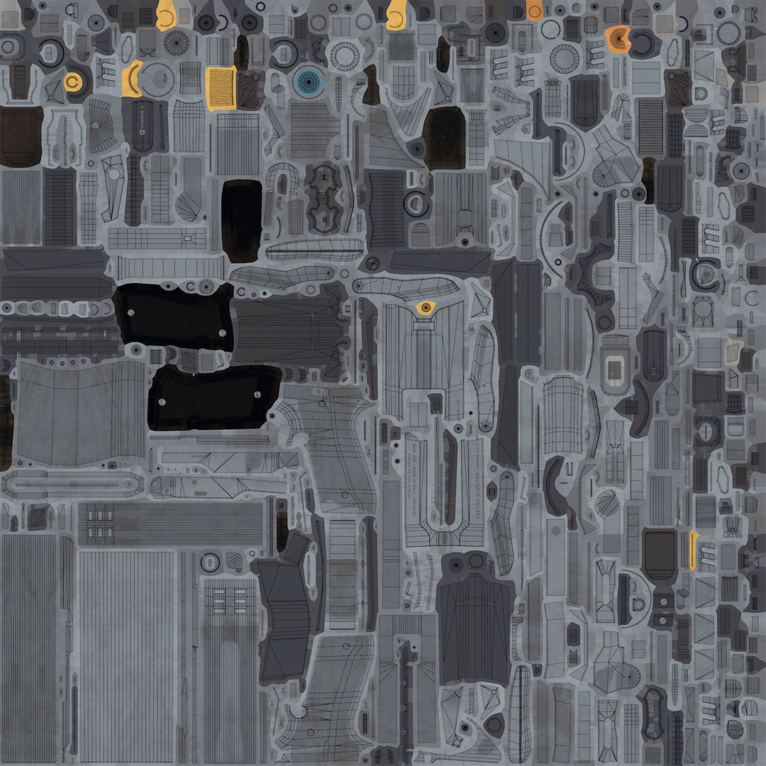 Pistol 08 Silver Generic All PBR UE Textures Included Low-poly 3D model_76