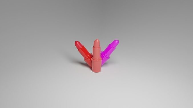 3D modeling of lipsticks 3D model