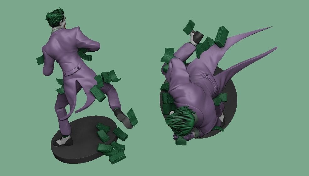 Joker in Dick Sprang style 3D print model_3