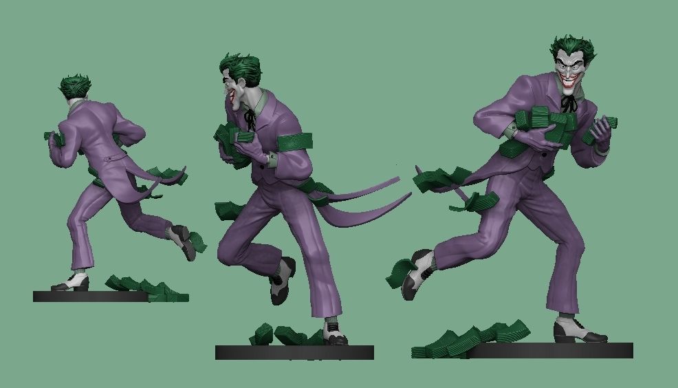 Joker in Dick Sprang style 3D print model_5