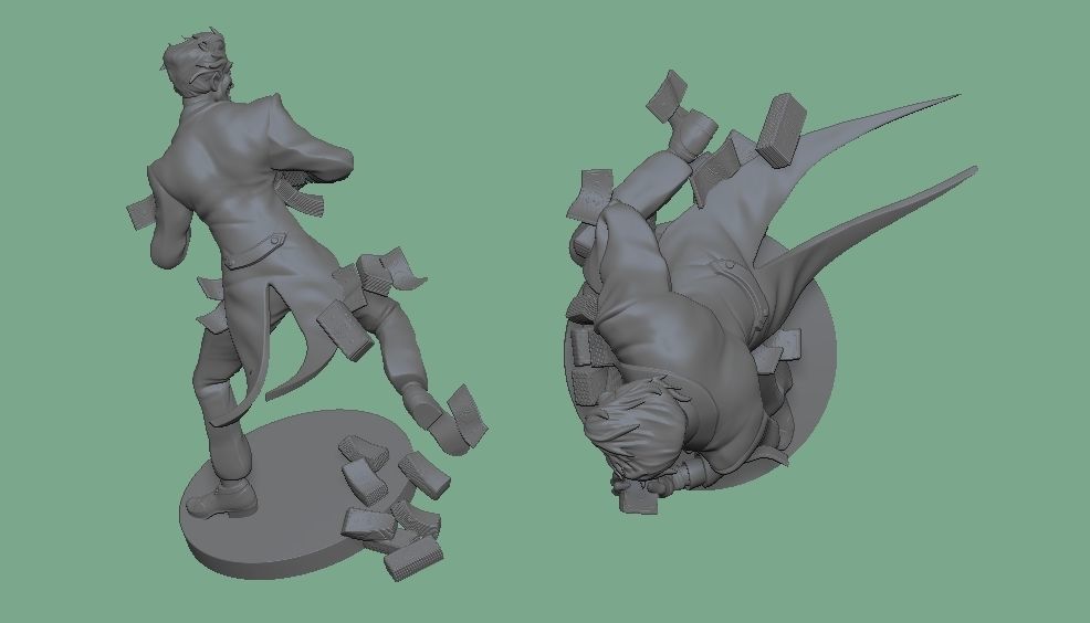 Joker in Dick Sprang style 3D print model_4