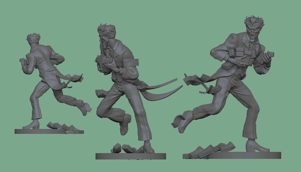 Joker in Dick Sprang style 3D print model_6