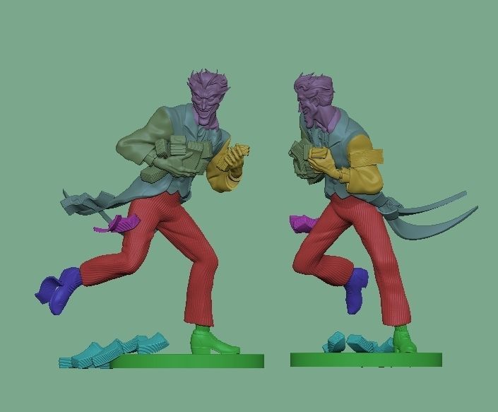 Joker in Dick Sprang style 3D print model_1