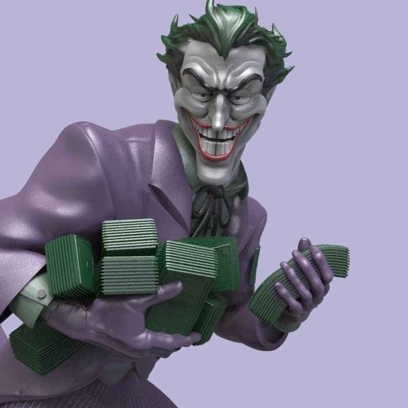 Joker in Dick Sprang style 3D print model_2