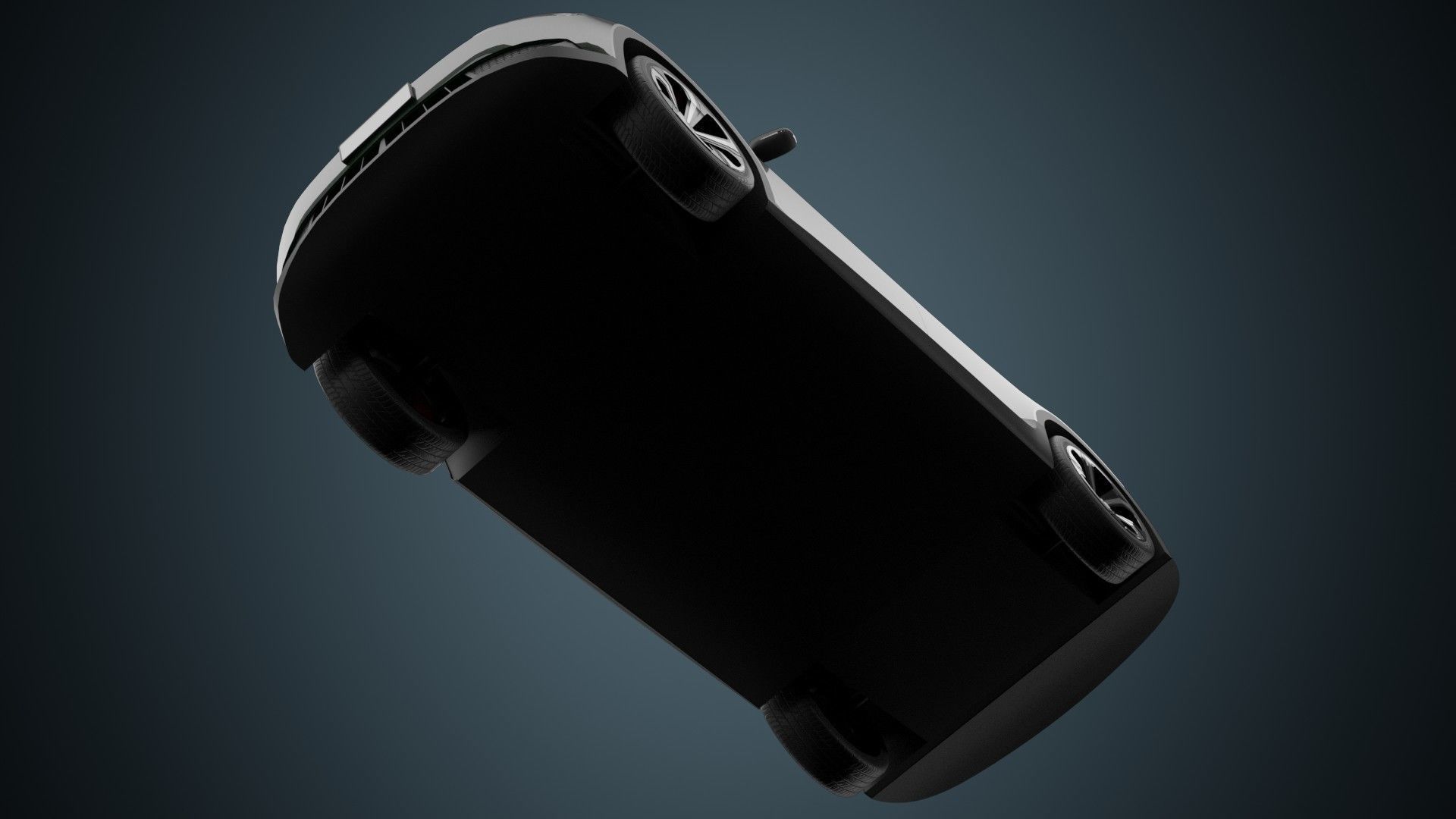 EV Car 01 Low-poly 3D model_4