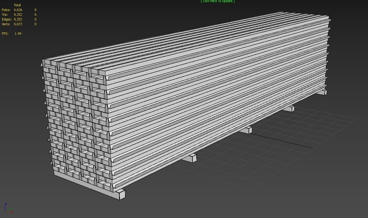 Roof Panel M01 Low-poly 3D model_6